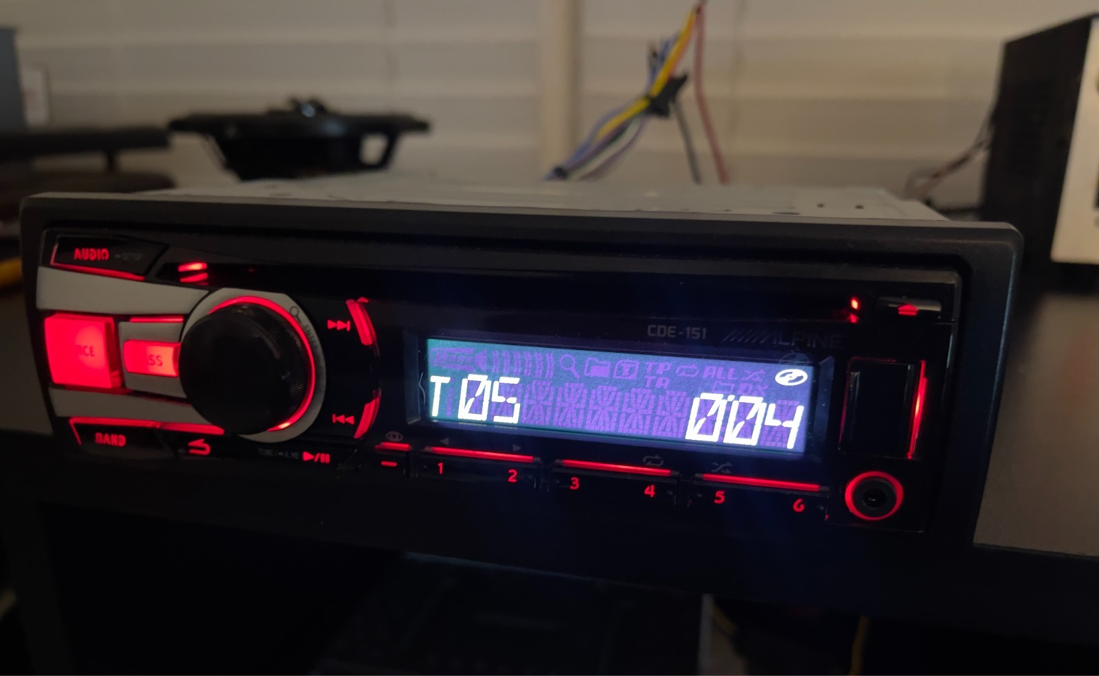 Alpine cde-151 in dash am/fm/cd player – Din Cd Player – All Parts
