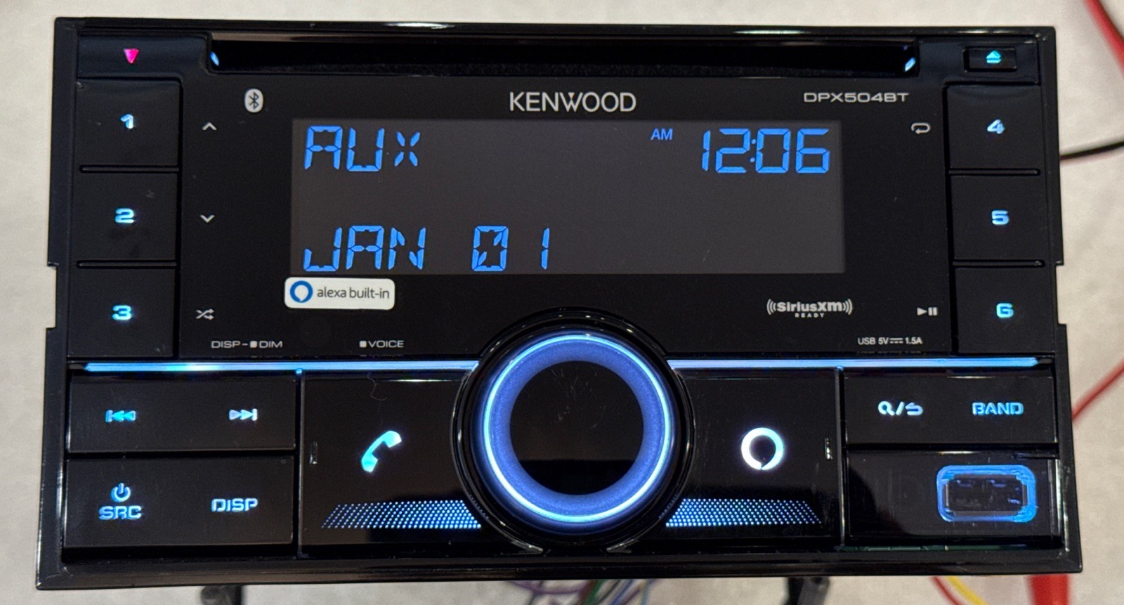 KENWOOD DPX504BT Bluetooth Car Audio Apple Android Play Radio USB CD