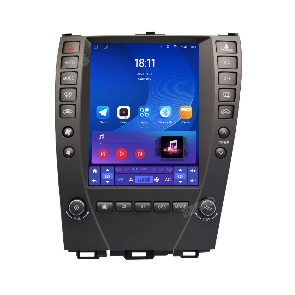 For Lexus ES ES240 ES300 ES330 ES350 2006-2012 For Tesla Style Screen Car Radio