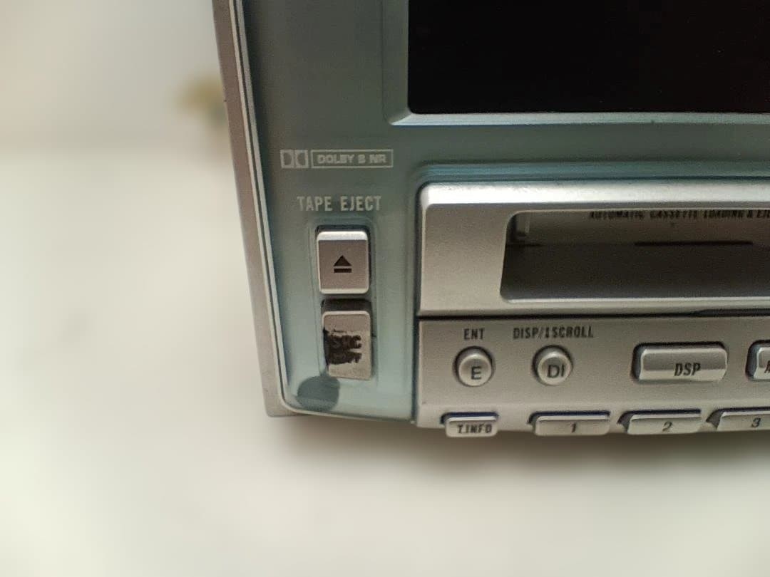 Tested Pioneer Carrozzeria FH-P414 2DIN CD Cassette Deck Car Audio Player