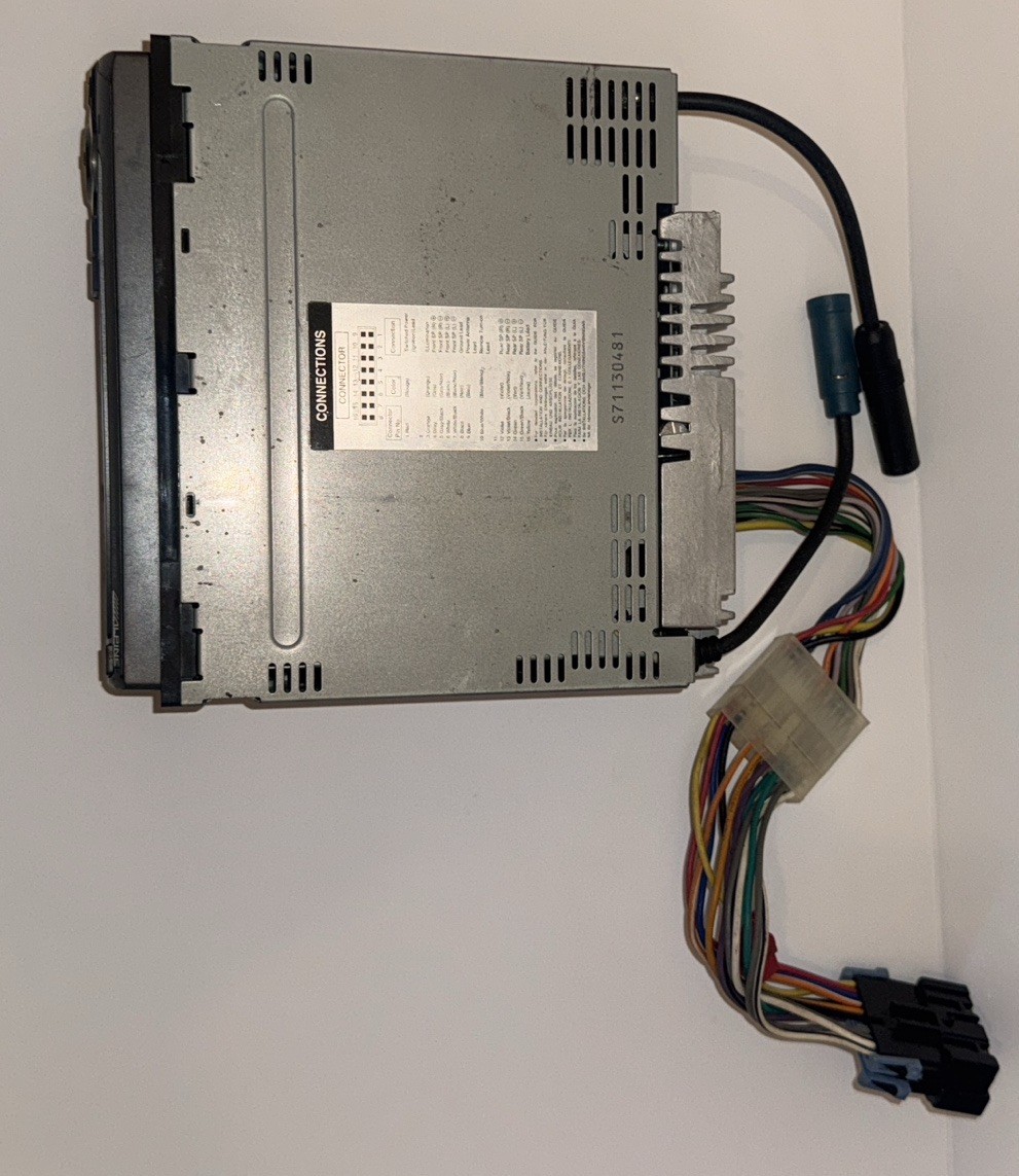 Alpine CDE-9872 Single DIN CD MP3 Car Stereo Head Unit – Untested – As Is
