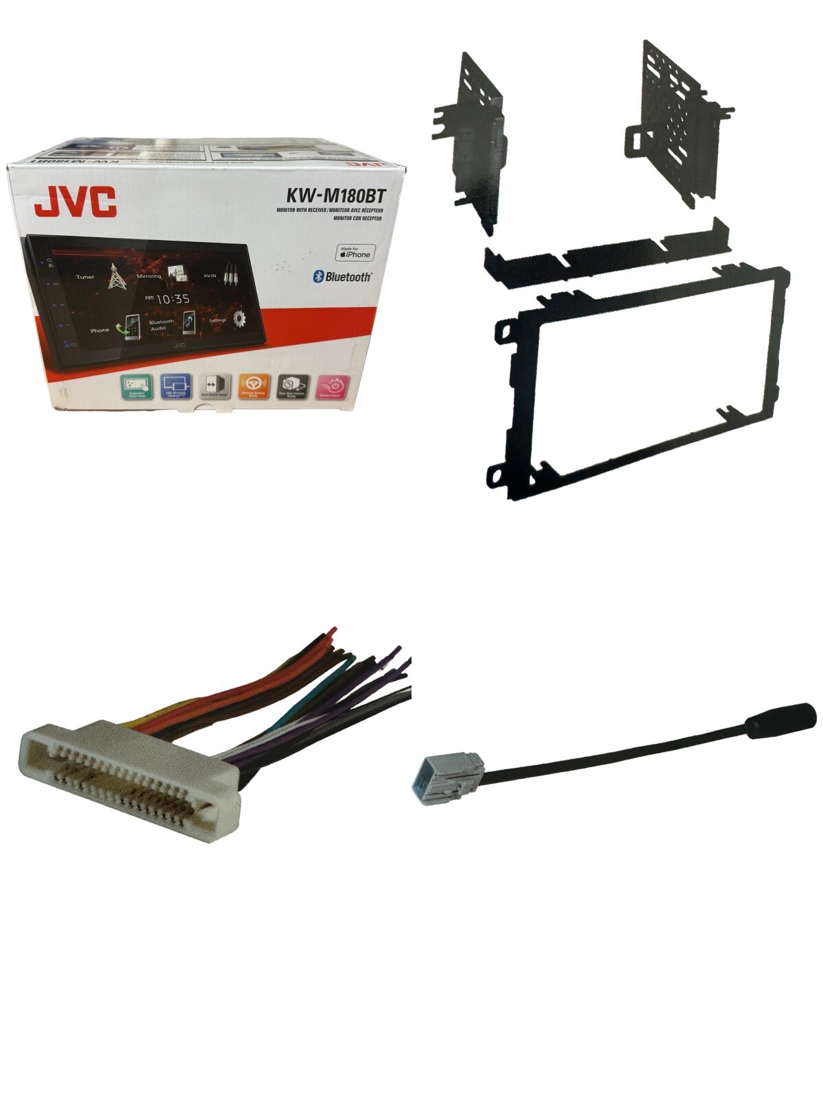 2Din Jvc Package car stereo dash radio kit Bluetooth for Buick LE SABRE 2000-05