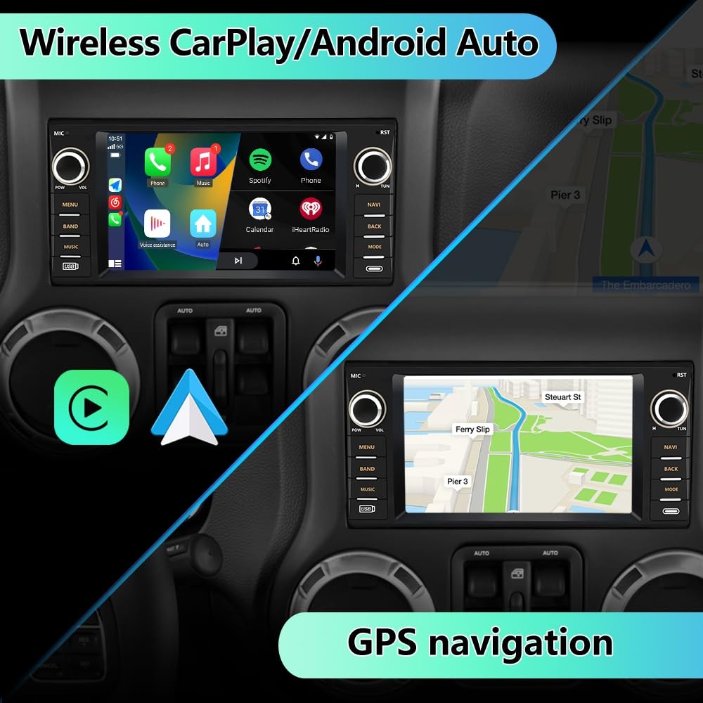 Eaglenav Car Stereo For Jeep Wrangler Jk Compass Patriot Chrysler Dodge Ram