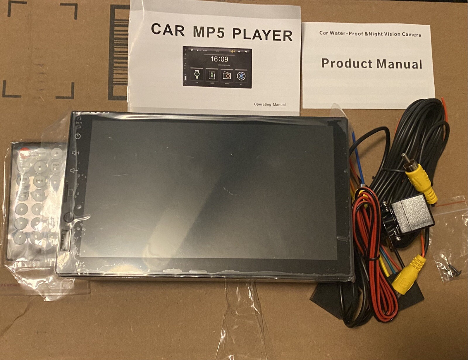 7″ TFT HD Touch Screen BT/FM/TF/USB Mp5 Player Rearview Camera