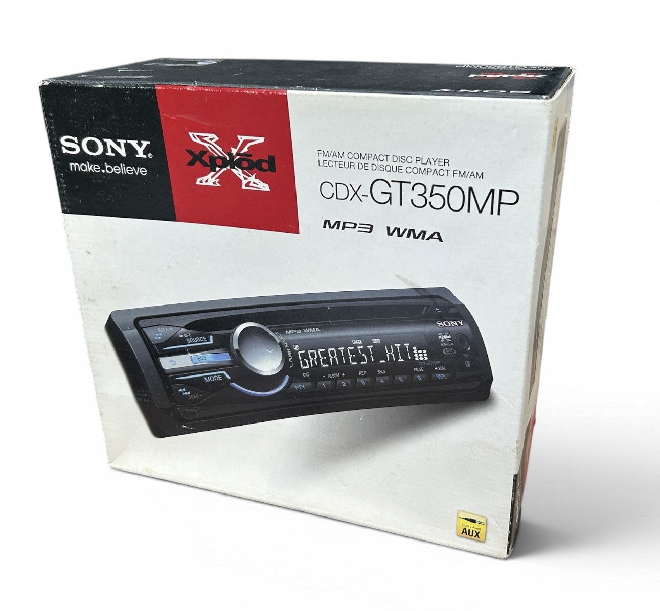 Sony CDX-GT350MP Car Stereo CD Player AUX USB MP3 WMA Head Unit w/ Dash Kit