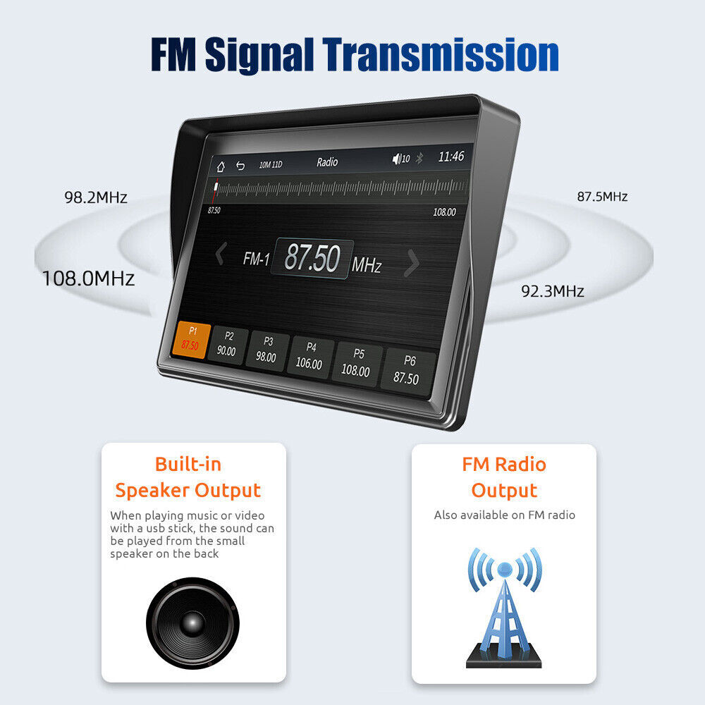 7″ Car Radio wireless Stereo Touch Screen Carplay Android For Honda Pilot 17-24