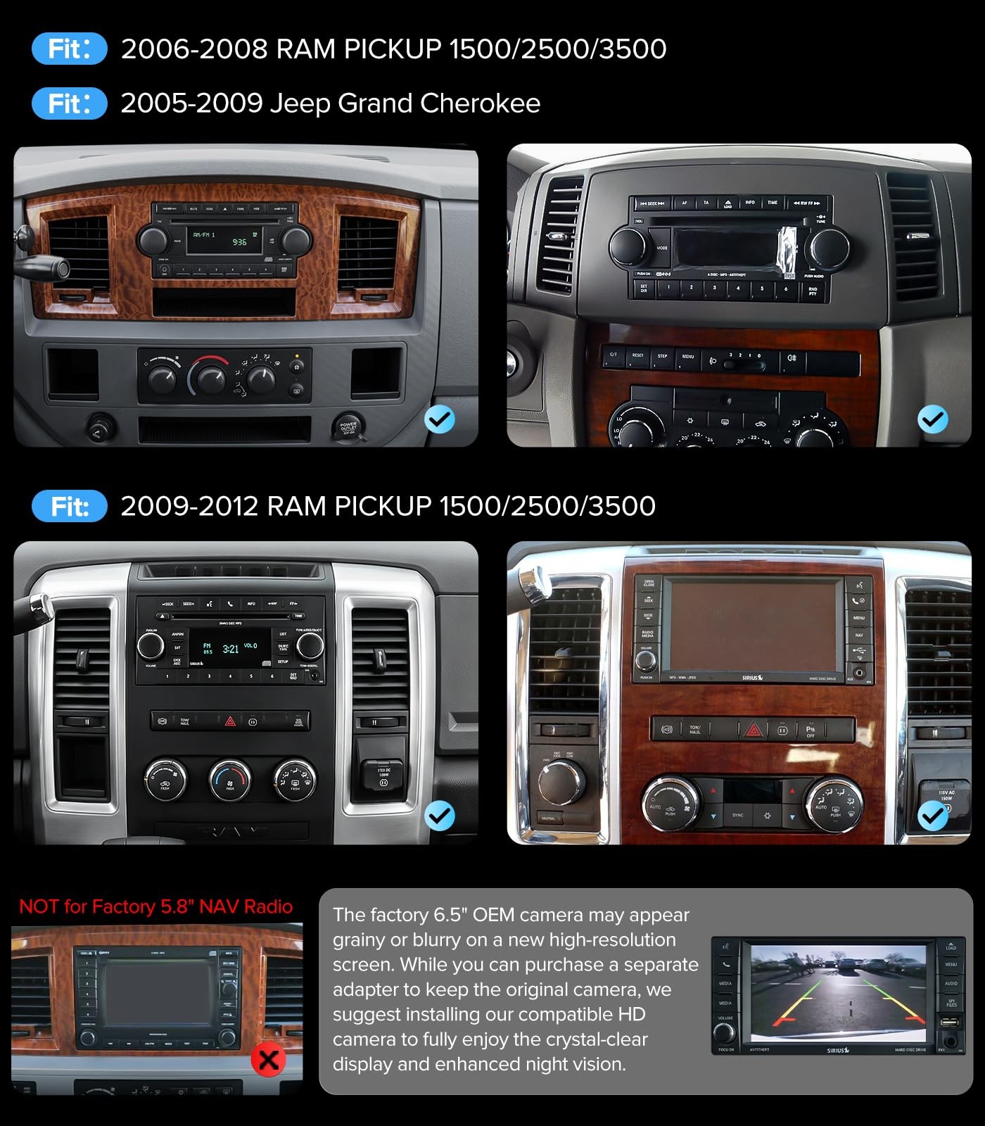 QLED Linux Car Stereo for 07-18 Jeep Wrangler 06-12 Ram 05-08 Durango – Fast …