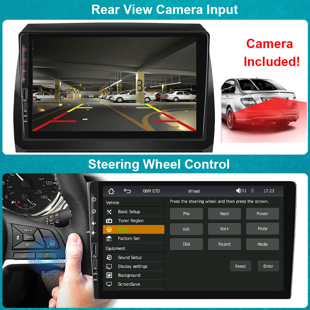For TOYOTA TACOMA 2005-2013 CarPlay GPS Android Auto Car Stereo Radio SWC TypeC