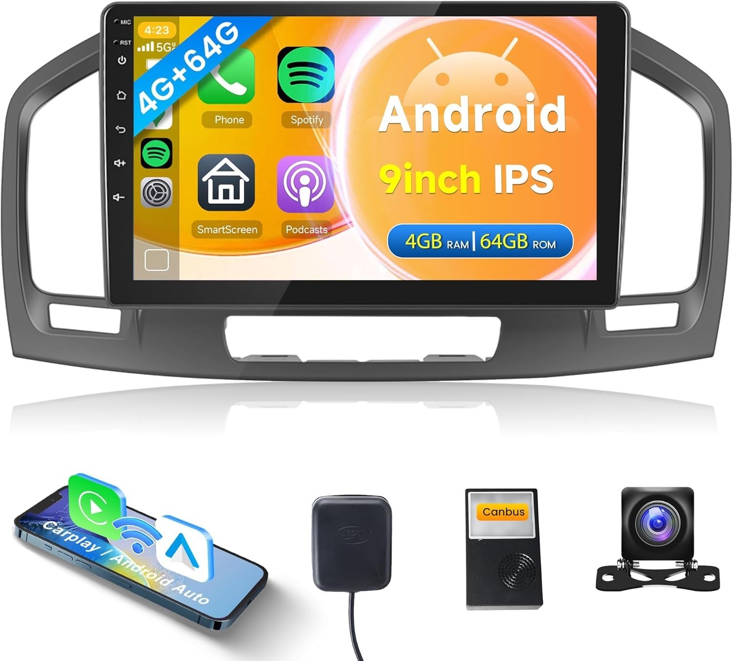 4G+64G Car Radio for Buick Regal 2009-2013/Opel Insignia 2008-2013 CarPlay