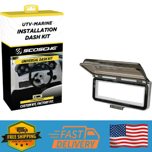 Scosche ACM3W Universal Marine Radio Cover – Water Resistant Boat Dash White