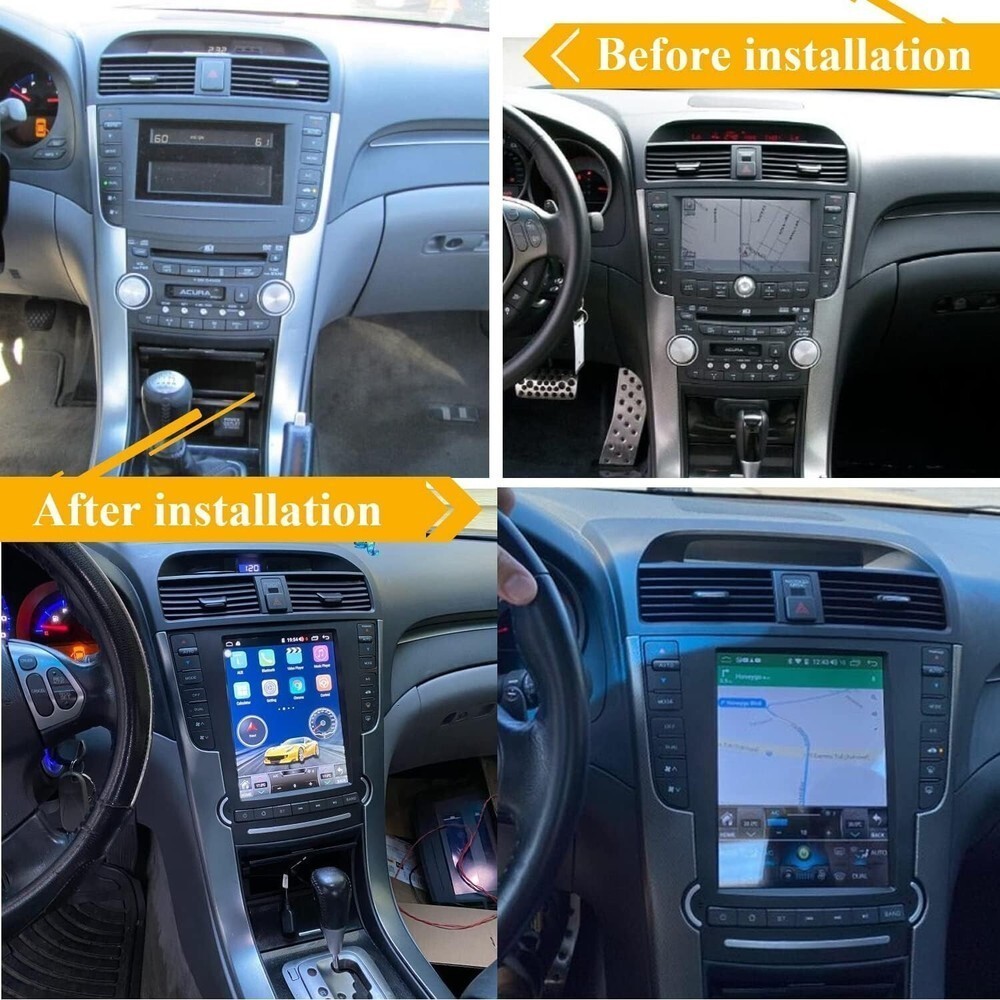 10.4″ For Honda Acura TL 2004-2008 Android Car Radio Stereo GPS Navi Carplay 32G