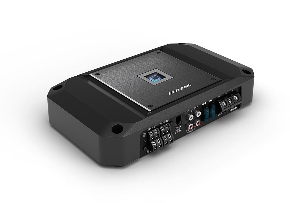 Alpine UTE-73BT Digital Media Receiver with R-Series 4 Channel Amplifier