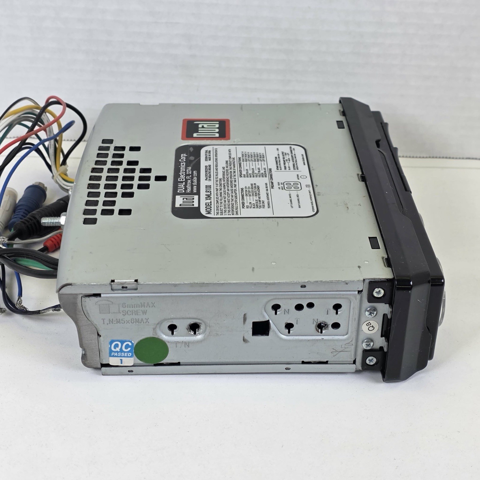 Dual Electronics XML8100 Mechless Car Stereo Receiver with Remote
