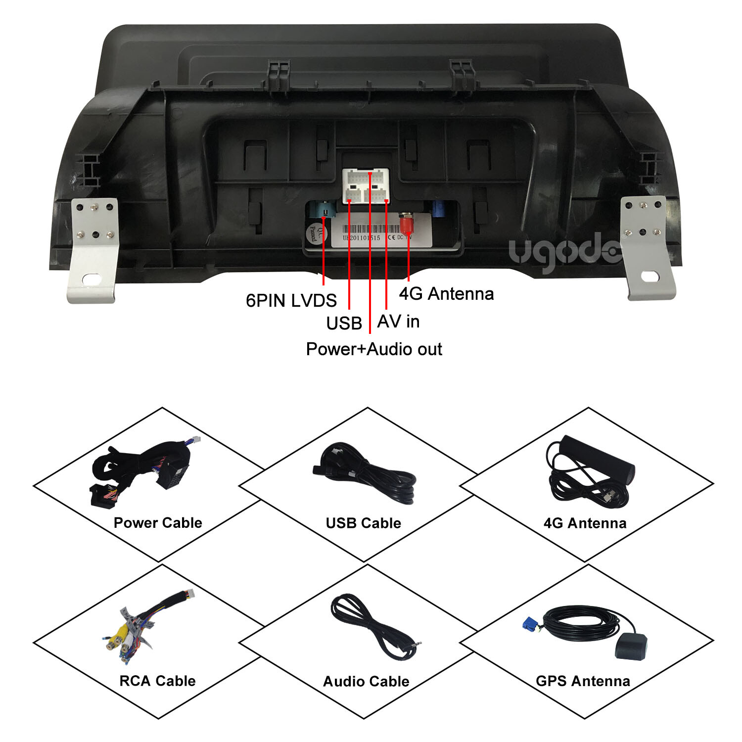 Ugode 12.3inch Android Screen Upgrade Stereo GPS BMW 5 Series F10/F11 2013-2017
