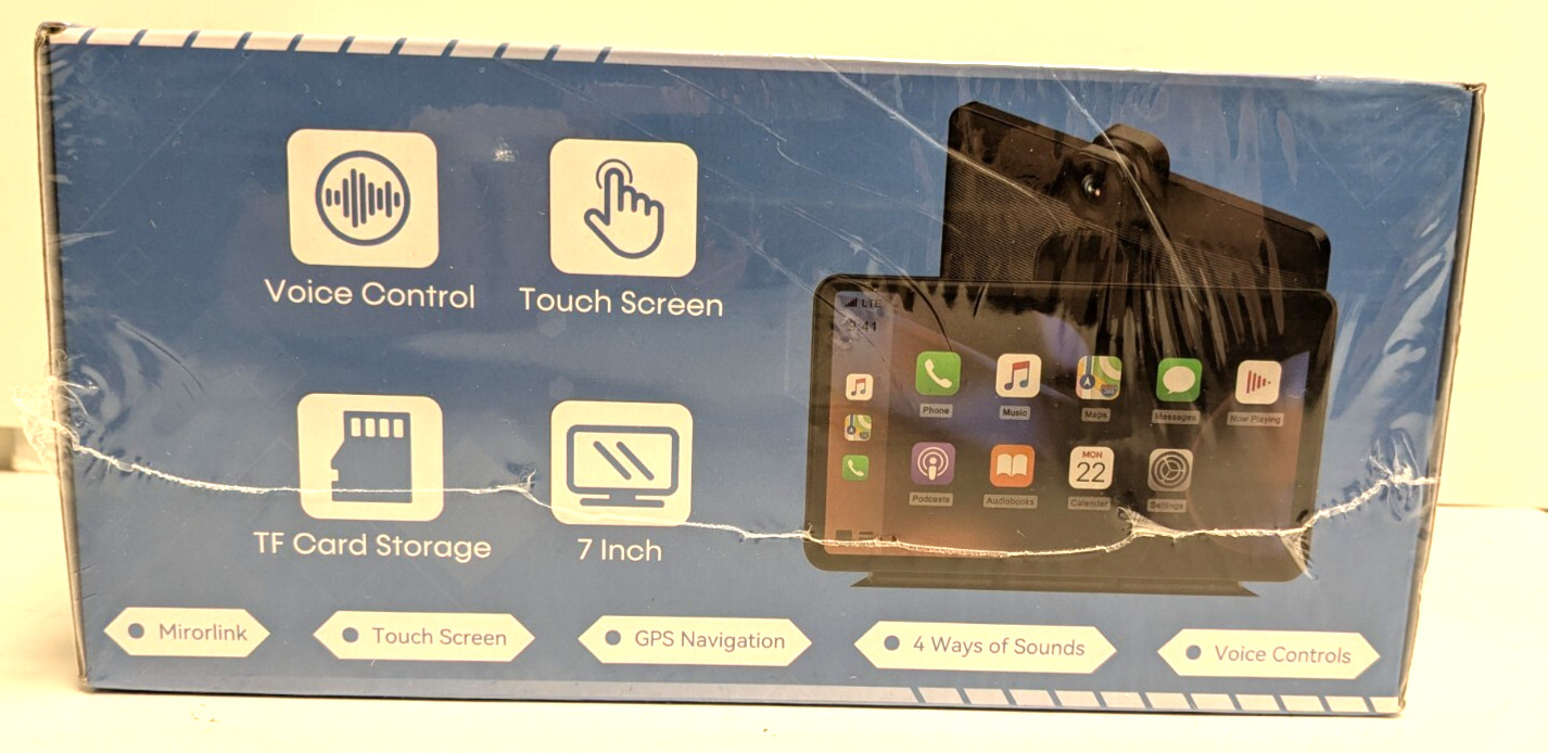7″ Touch screen Wireless Car Play with Backup Camera Carplay for Apple & Android