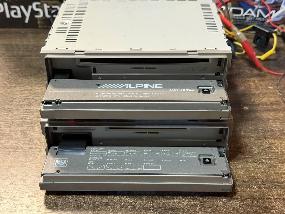 Alpine CDA-7846J / MDA-5046 1DIN CD MD Player Deck DSP EQ Car Audio