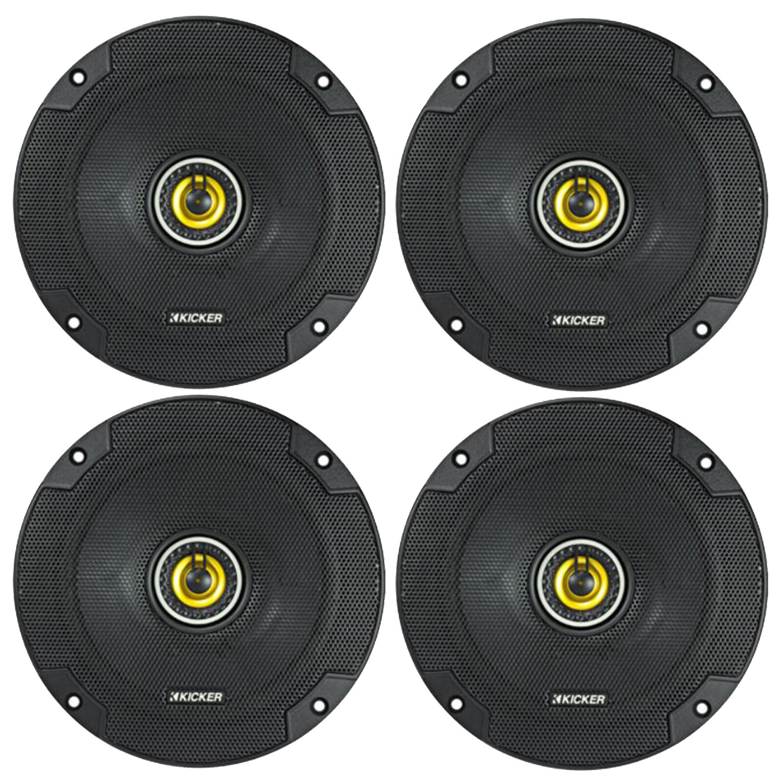 4x Kicker CSC654 6.5″ 300 Watts Peak Coaxial 2 Way Car Audio Stereo Speakers