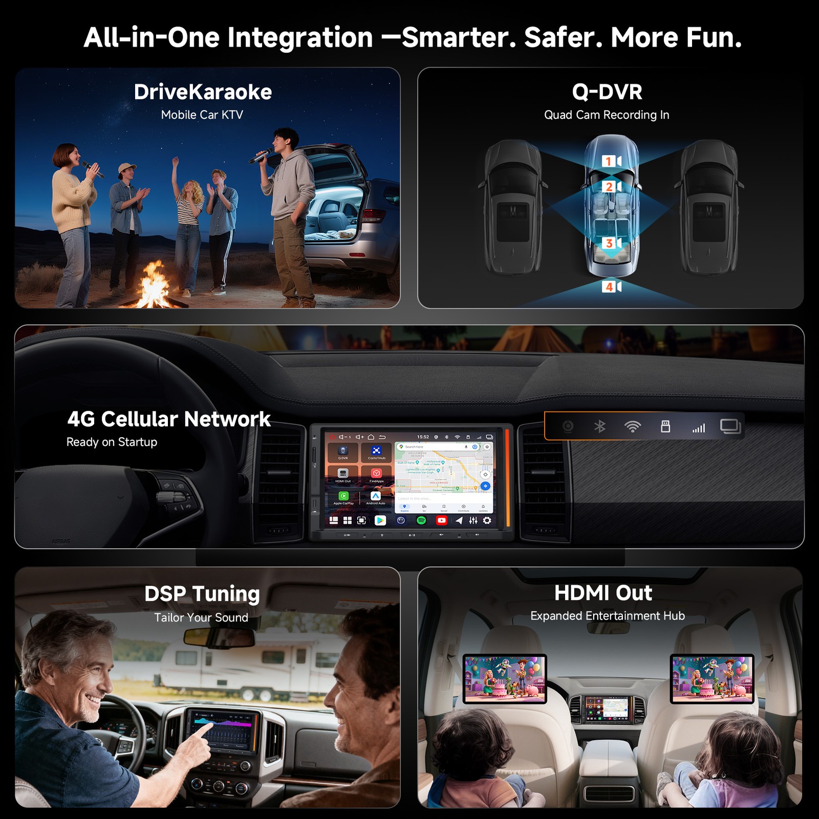 ATOTO S8 Ultra 7IN Double DIN Android Car Stereo – 4+64G w/ 400W Audio Amplifier