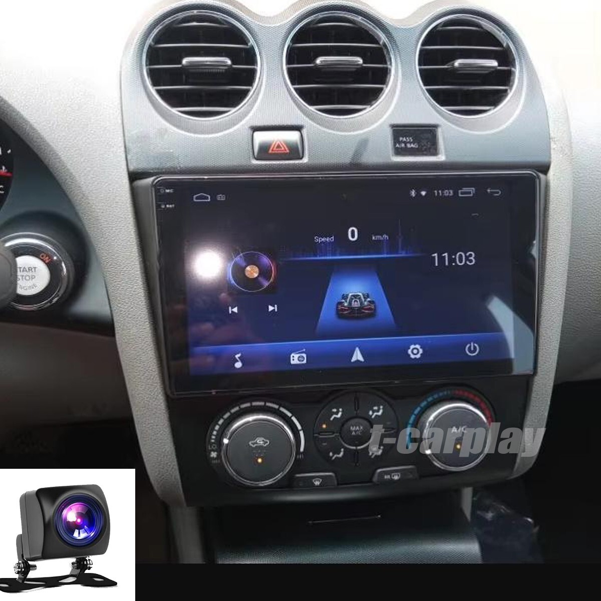 9″ Car Stereo Radio GPS Navi DSP For Nissan Altima Teana 2008-2012 Apple Carplay