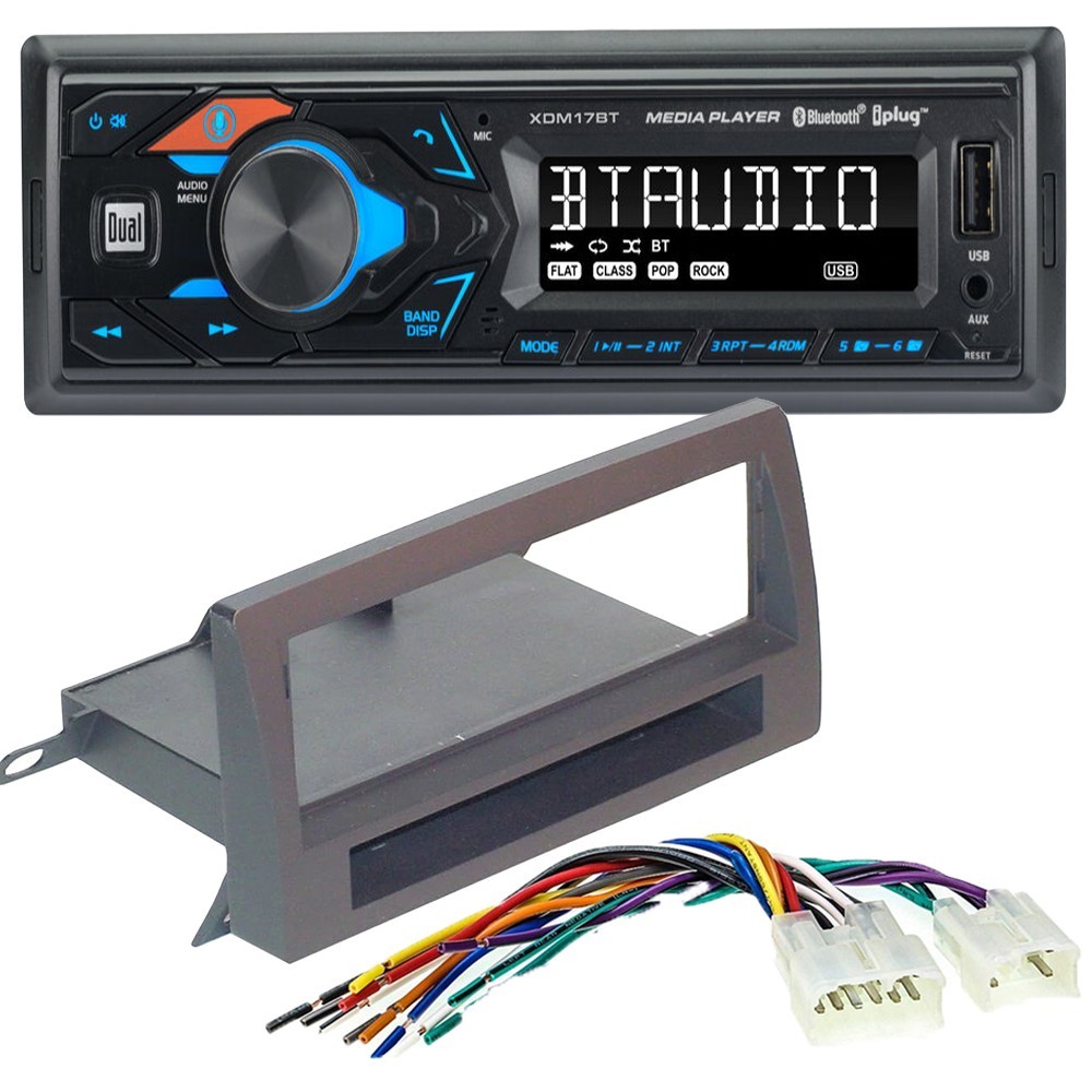 DUAL XDM17BT Bluetooth MP3/USB Car Stereo AM/FM Radio for 2002-2006 Toyota Camry