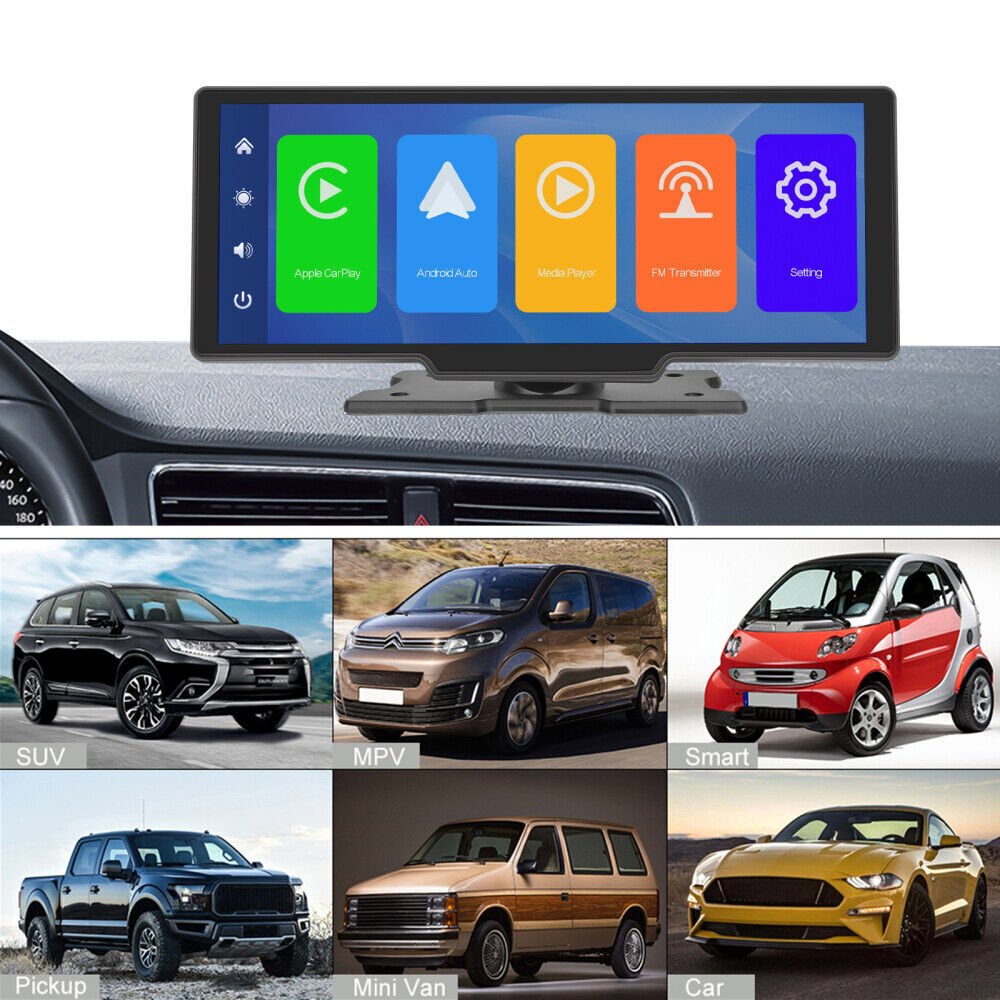 10.26inch 2K Wireless Apple CarPlay Android Auto Touch Screen Car Portable Radio