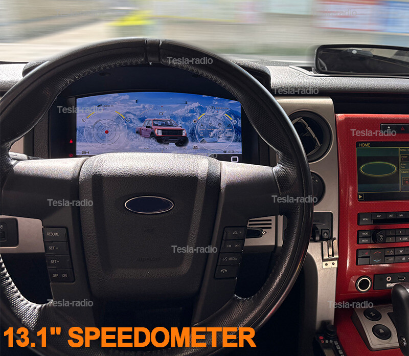 Miles Gas Car LCD Digital Speedometer Instrument Cluster For Ford F150 2009~2014