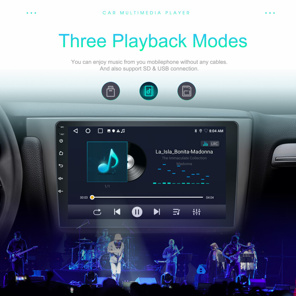 10.1 Inch Android13 Car Stereo Double 2Din Wireless Apple Carplay GPS WiFi 2+32G