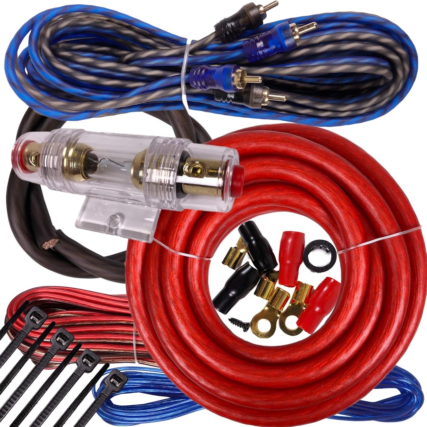 Memphis Audio SE1000.1V2 1000W RMS Monoblock Car Audio Amplifier WIRE KIT