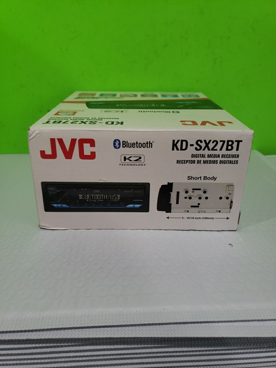 JVC KD-SX27BT Car Stereo with Bluetooth, 100W Digital Media Receiver New