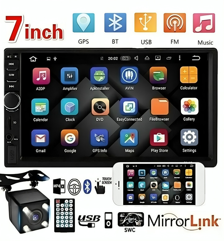 For All Nissan Car Stereo MP5 7″ HD Adjustable Settings for a Customized Audio