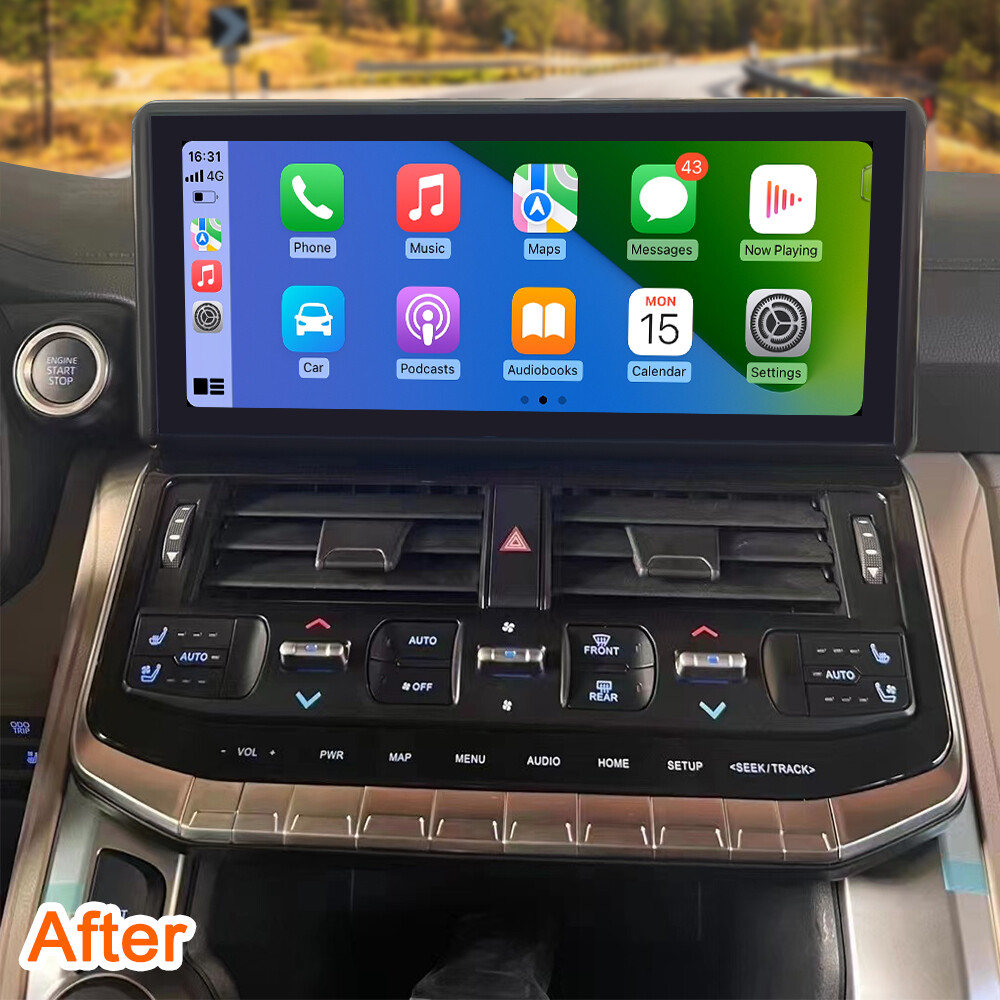 12.3″HD Car Radio for TOYOTA LAND CRUISER LC300 2022 EXR&GXR Stereo SWC BT Music