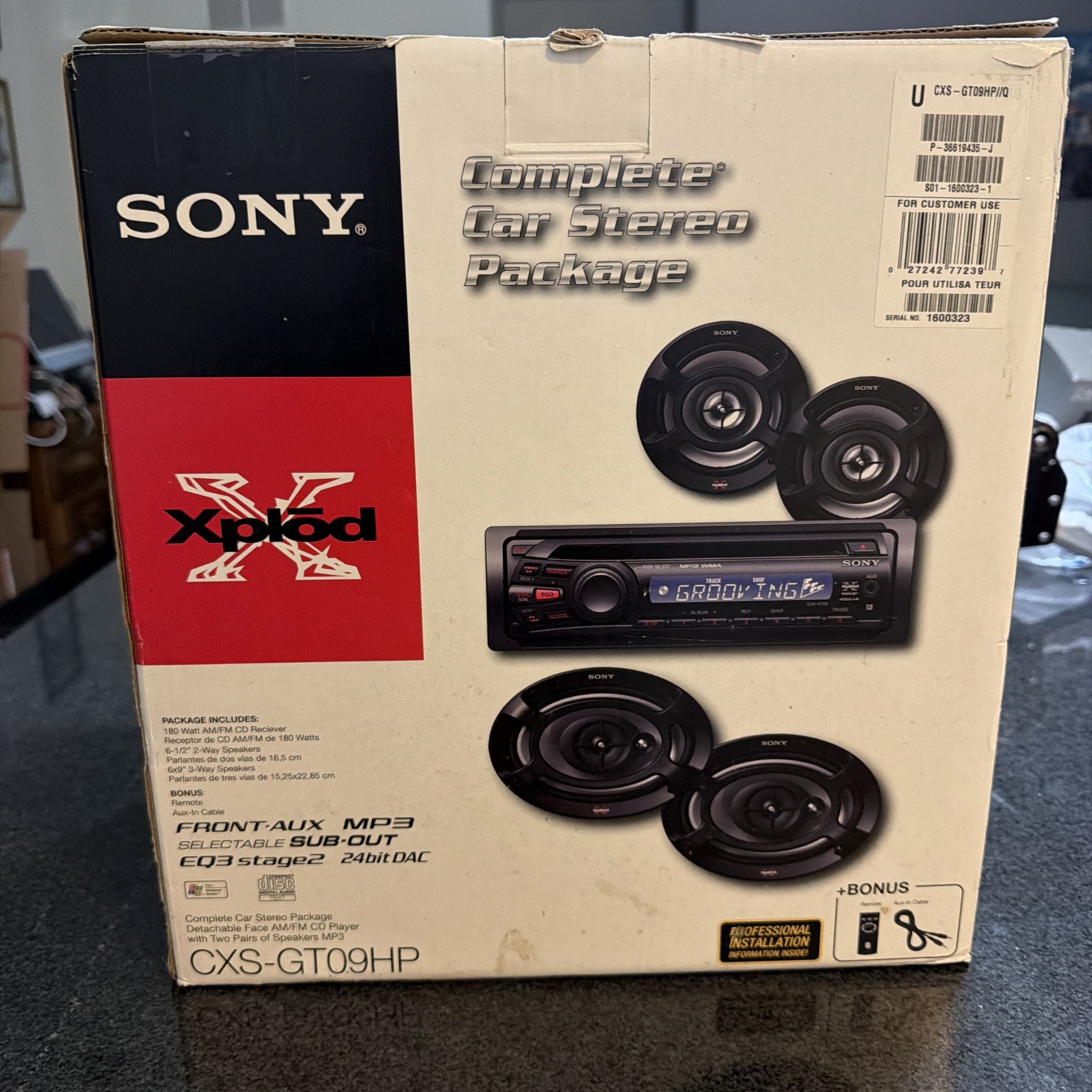 SONY Xplod CXS-GT09HP – 4 Speakers Only 6×9 And 6 1/2” NEW In Box