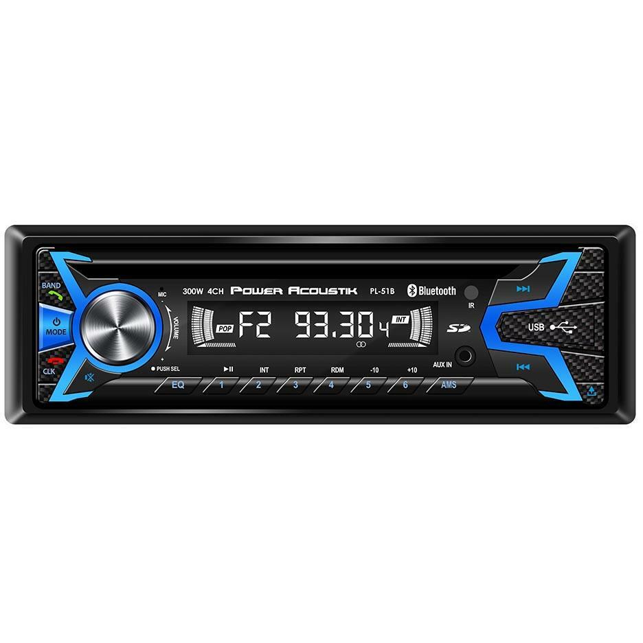 Power Acoustik PL51B AM/FM/USB/SD/BT Mechless