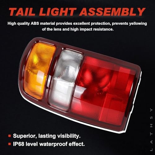 Tail Lights Compatible With 2000-2006 Chevy Tahoe Suburban GMC Yukon Red Edge