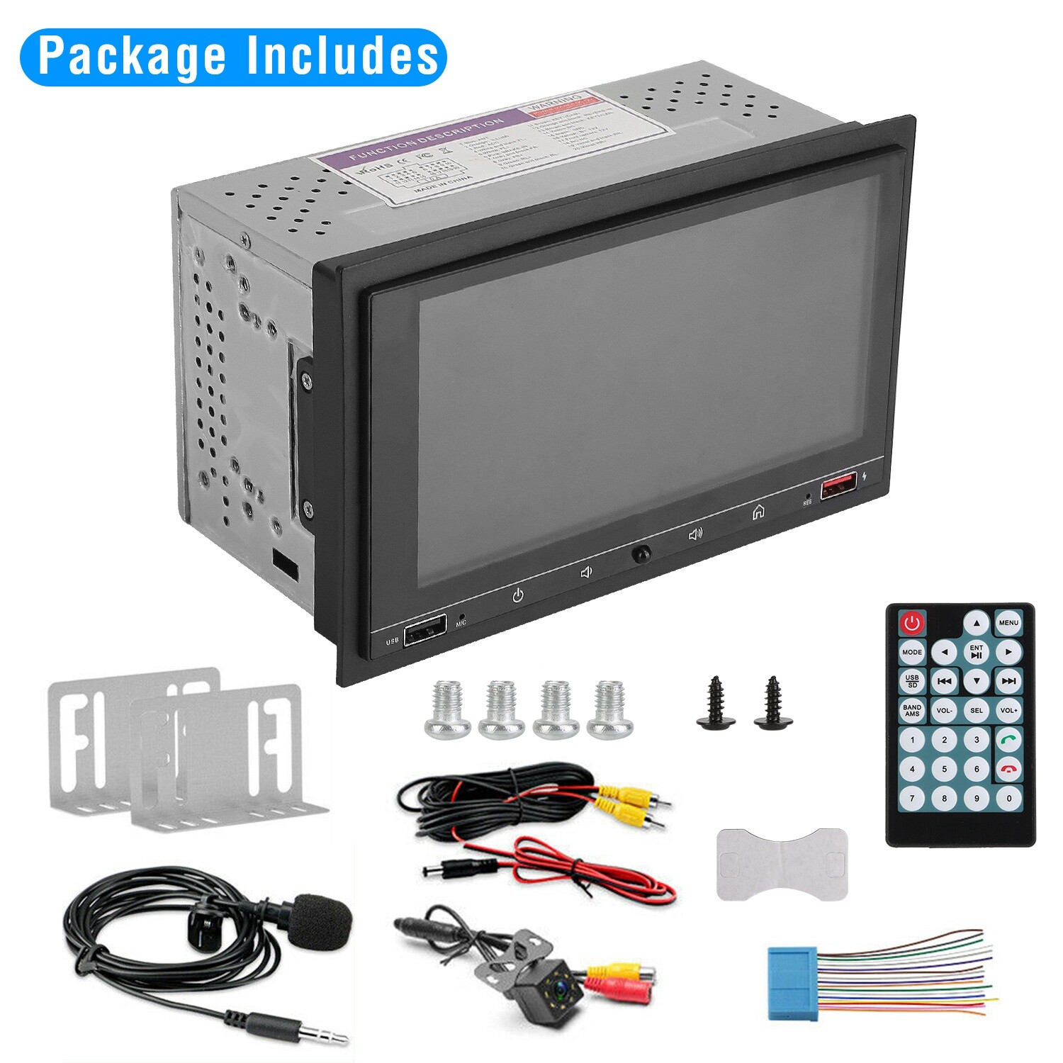 Car Stereo Radio 7″ Mp5 Player Touch Screen USB Audio 1080P Video Player Stereo