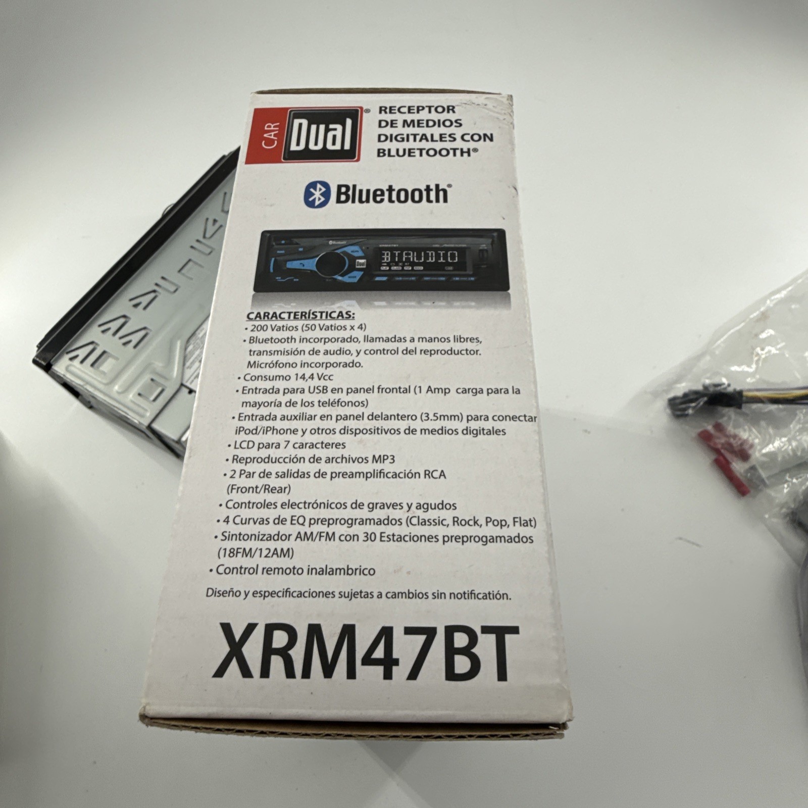Dual XDM16BT AM/FM Digital Media Receiver Bluetooth USB AUX MP3 1 DIN Car Stereo