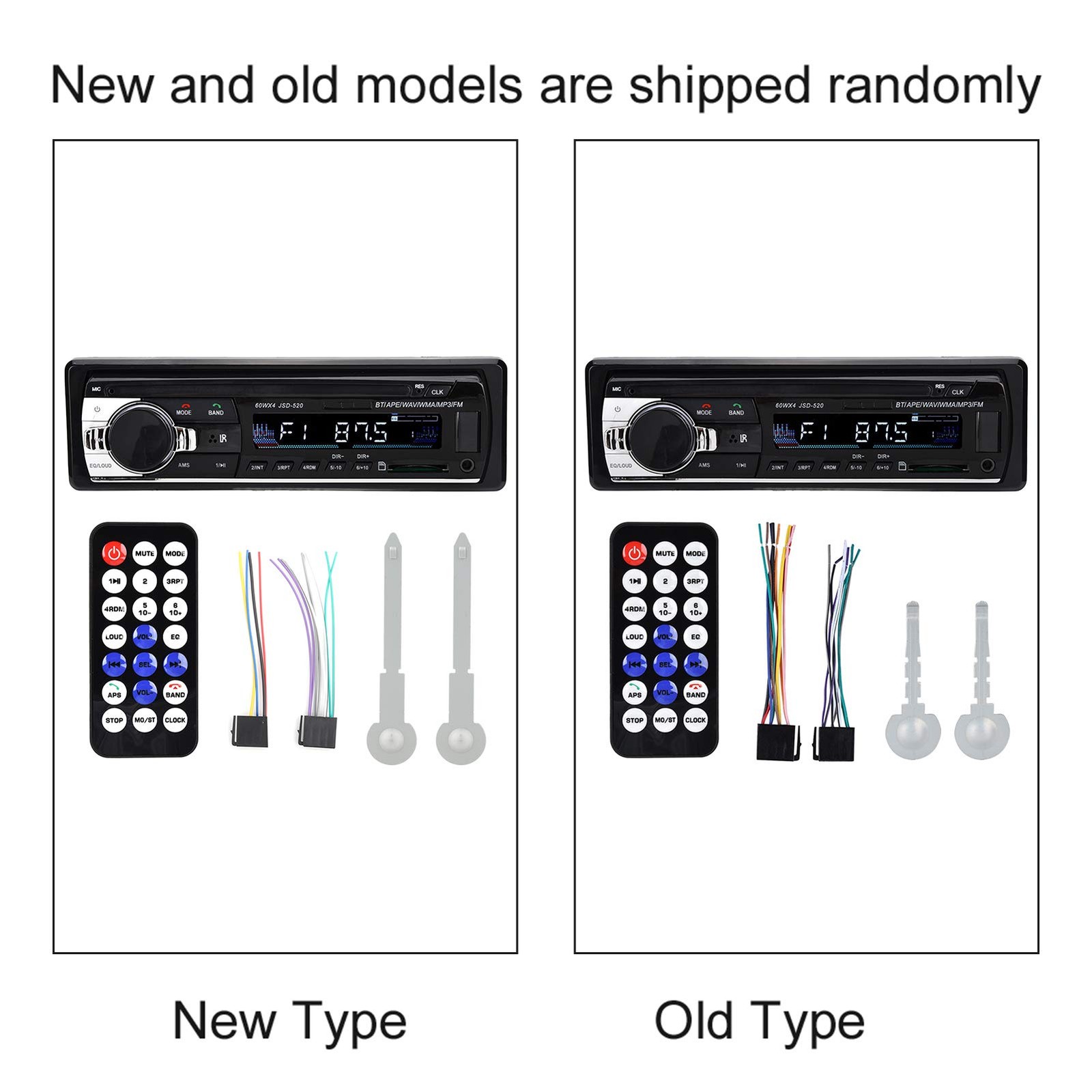 4 x 60W Car Radio Stereo Bluetooth MP5 Player Single Din Dual USB default