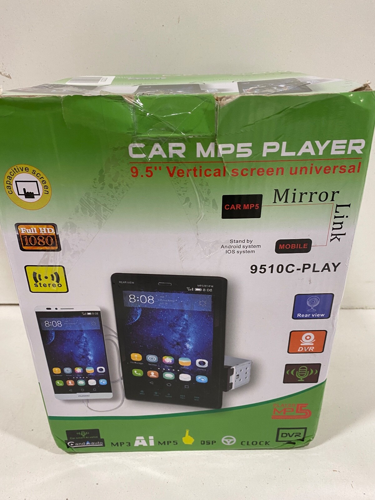 Car MP5 Player 9.5″ vertical screen universal 9510-Play – A3021