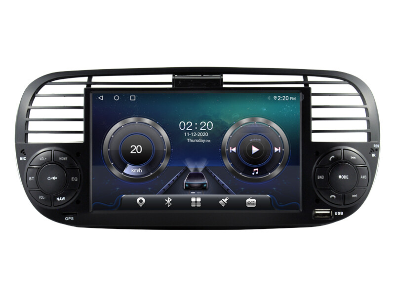 For Fiat 500 2010-2015 Car Stereo Radio 7″ Android 12 Carplay WiFi GPS 6GB+128GB