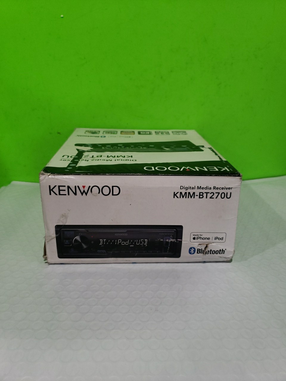 KENWOOD KMM-BT270U Bluetooth Digital Media Car Stereo Receiver with USB Port