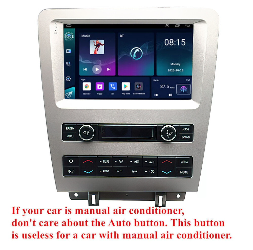 For 2010-2014 Ford Mustang Apple CarPlay Android Auto Car Radio GPS Navi Stereo