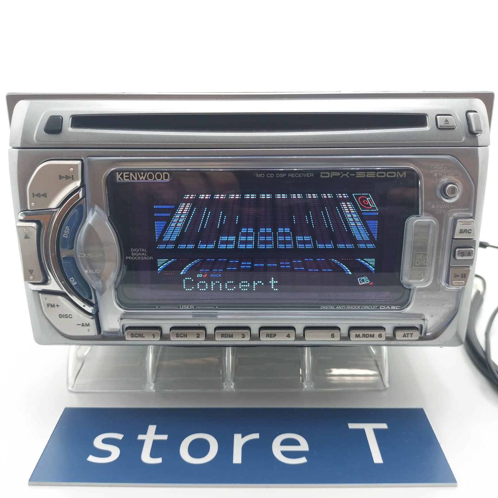 Kenwood DPX-5200M 2DIN CD MD Player Car Audio Added Bluetooth JDM Tested Stock