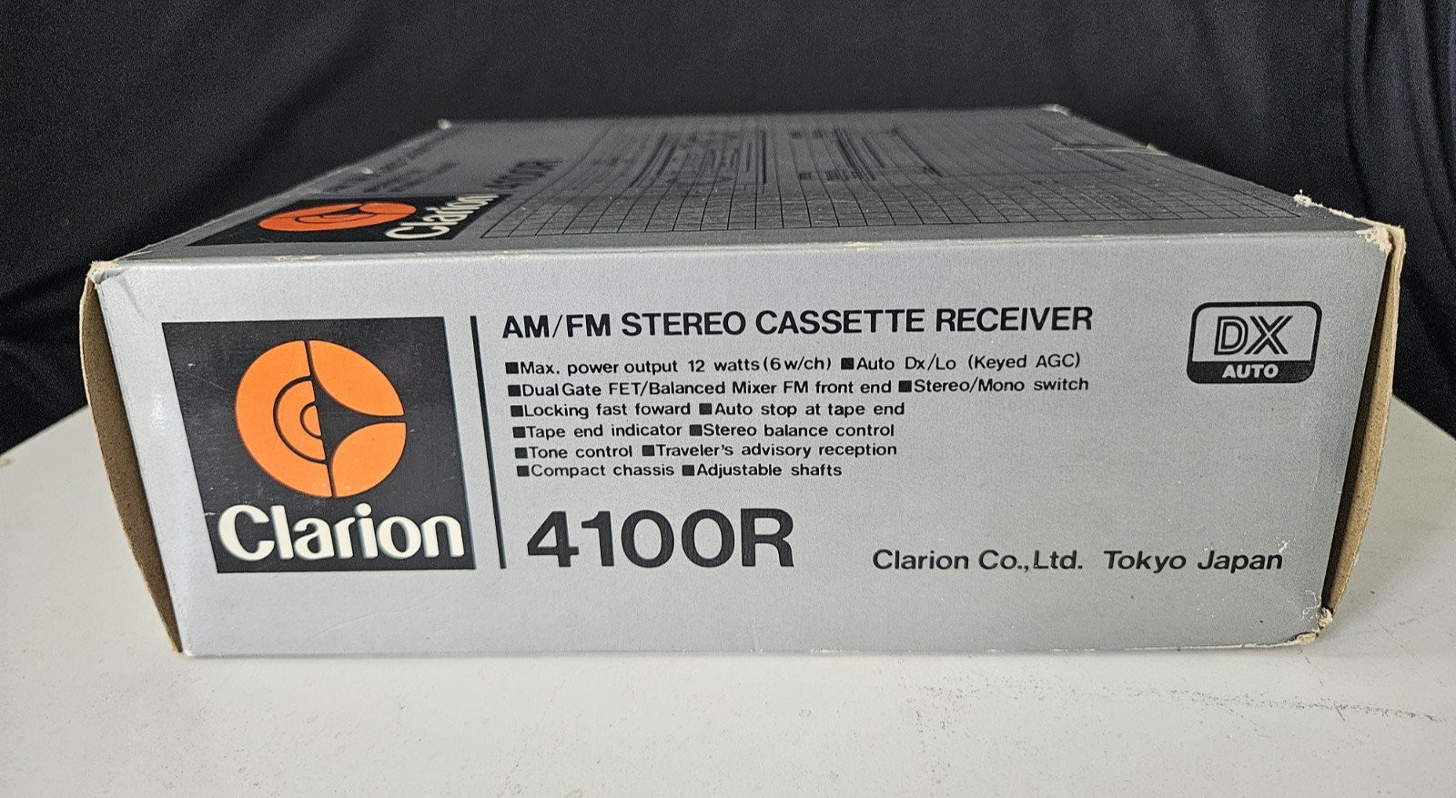 Clarion 4100R Vtg AM/FM Stereo Cassette Receiver Car Audio Radio – NEW in BOX