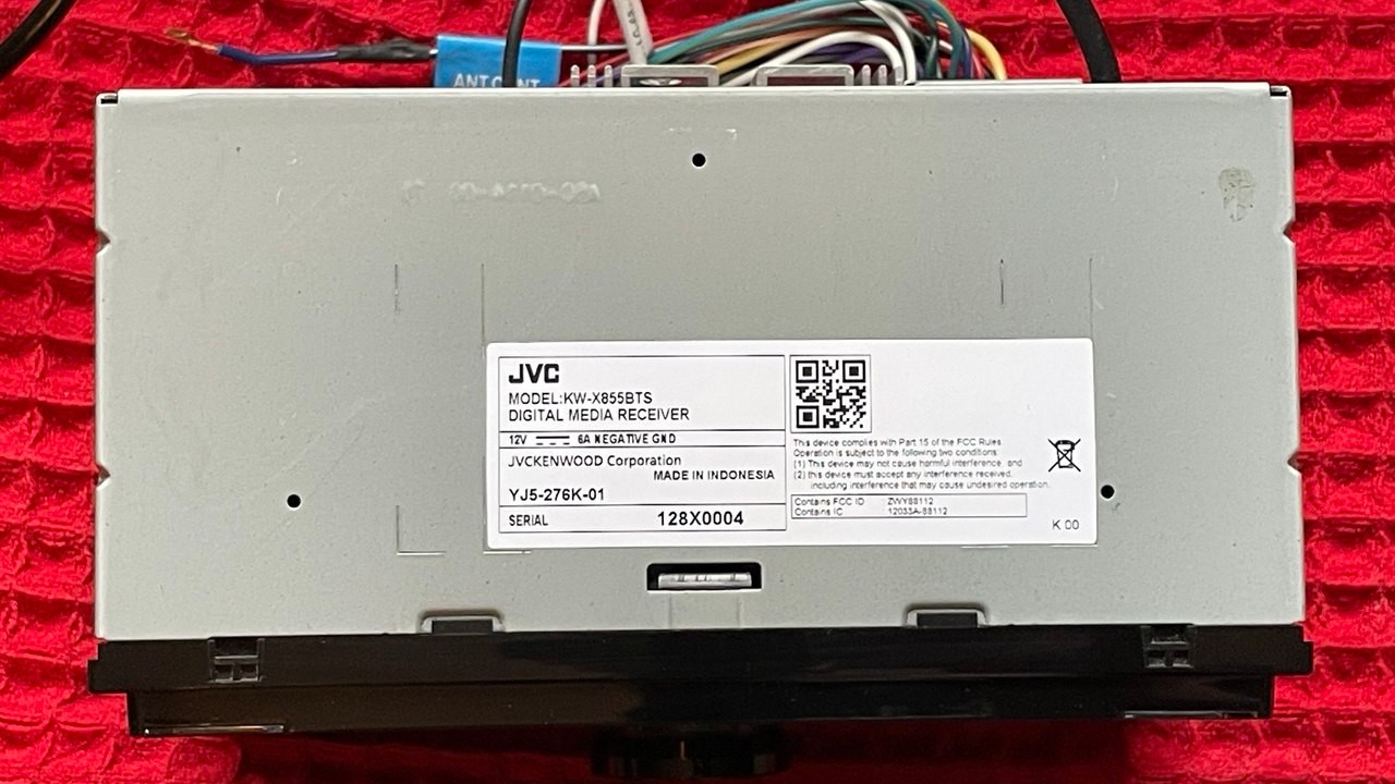 JVC KW-X855BTS digital car media receiver