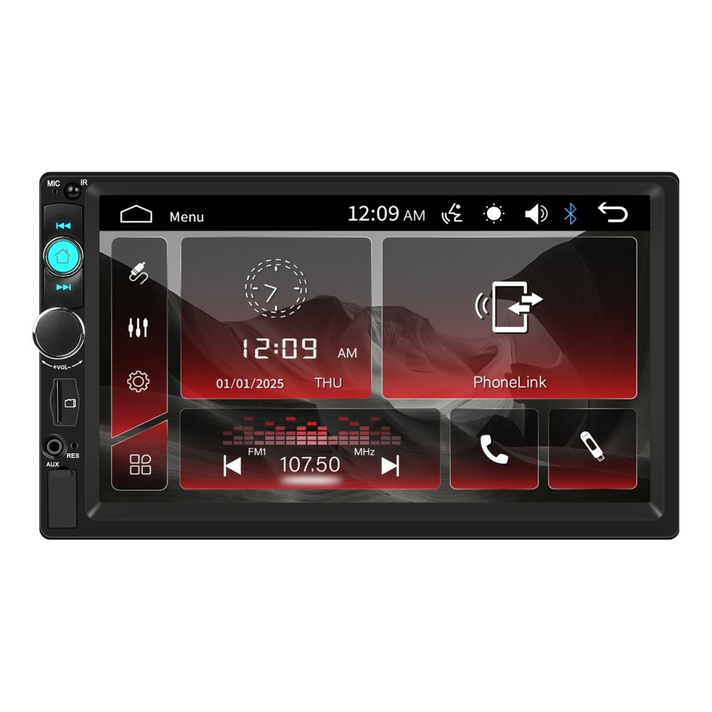 7″ Double 2 DIN Car MP5 Player Bluetooth Touch Screen Stereo Radio AUX + Camera