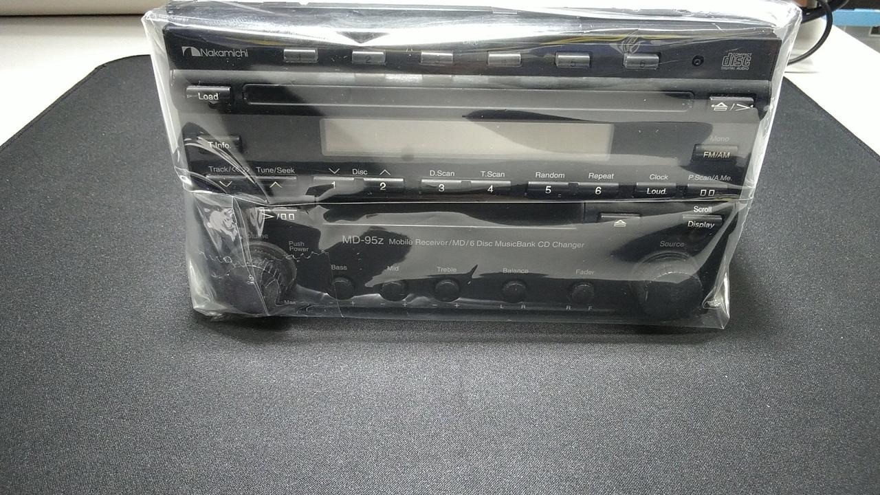 Car Audio CD/MD Player Head Unit Nakamichi MD-95Z Partially working From Japan