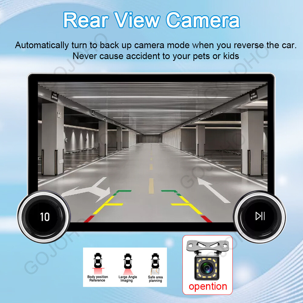 8-Core 10.1 inch Android 13 4GB+64GB Car Stereo Radio GPS Navi WiFi 2K QLED DSP