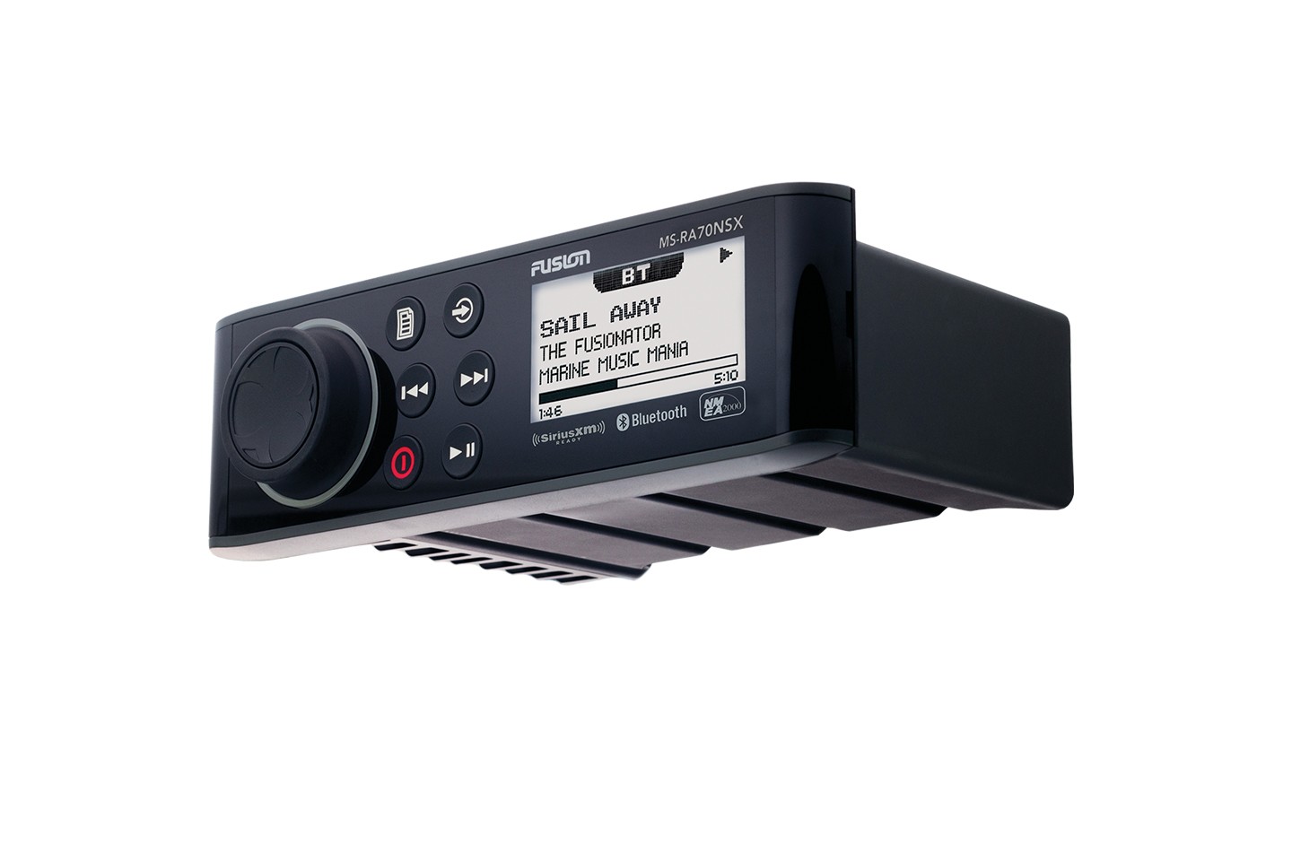 Fusion MS-RA70NSX, with SXV300V1 SiriusXM Tuner, ARX70W White Wireless Remote
