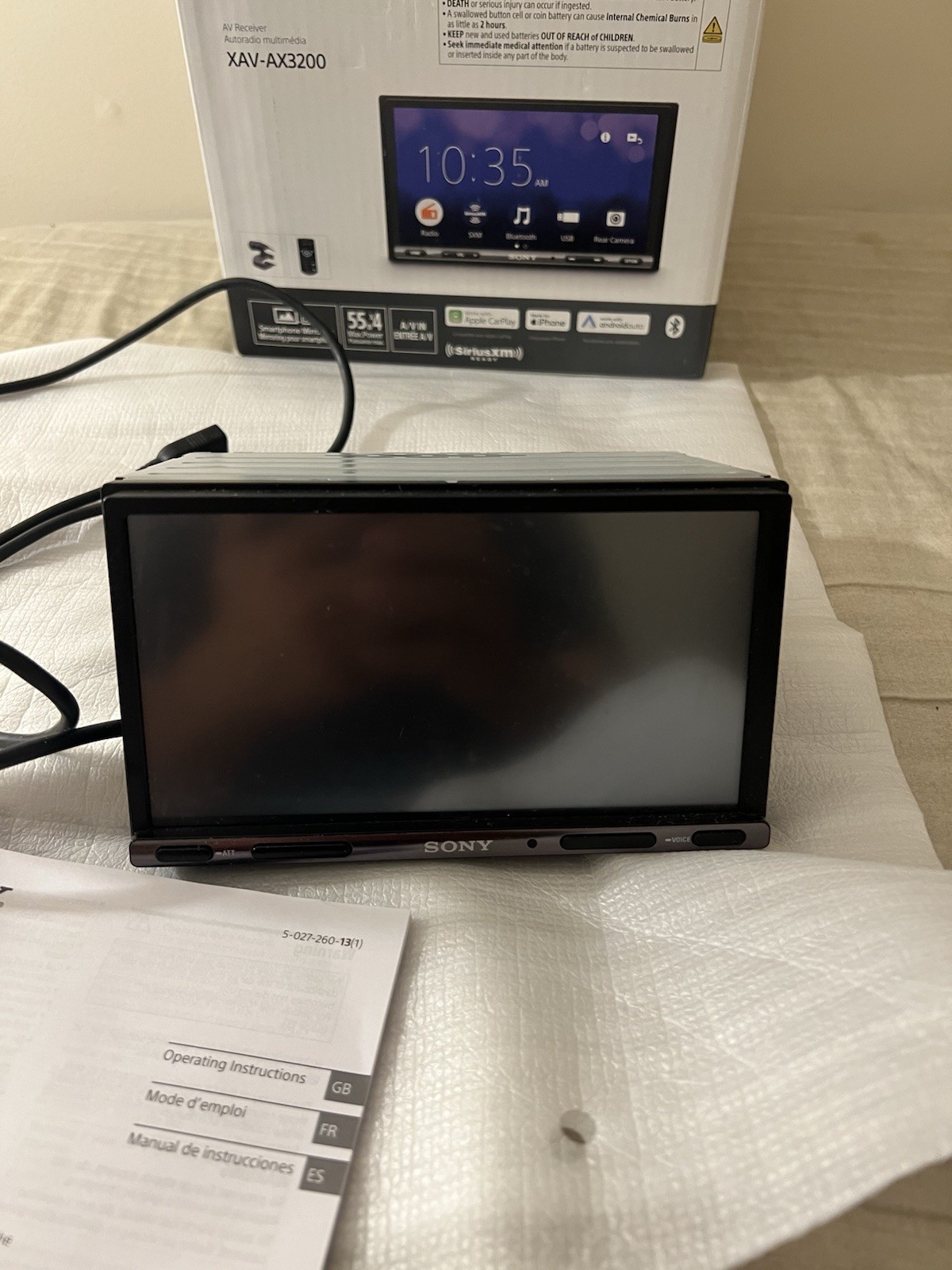 Sony XAV-AX3200 AV Multi Media Receiver FOR PARTS OR REPAIR Radio Cycles On/Off