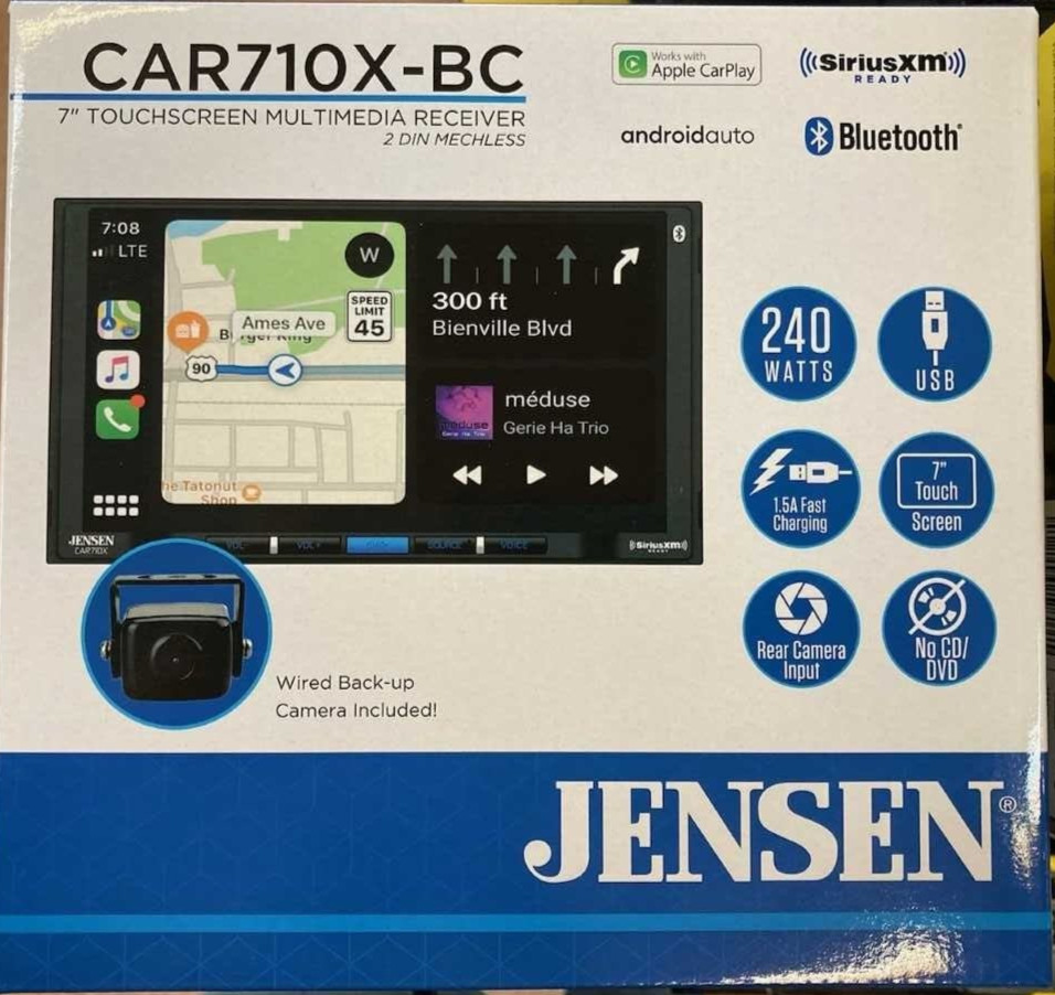 Jensen CAR710X-BC 7” Mechless Multimedia Receiver